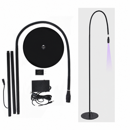 Fast Curing UV Lamp System 10W Eyelash Extension Beam Adjustable UV Glue Quick Cure 0.5-2s UV Lash Lamp