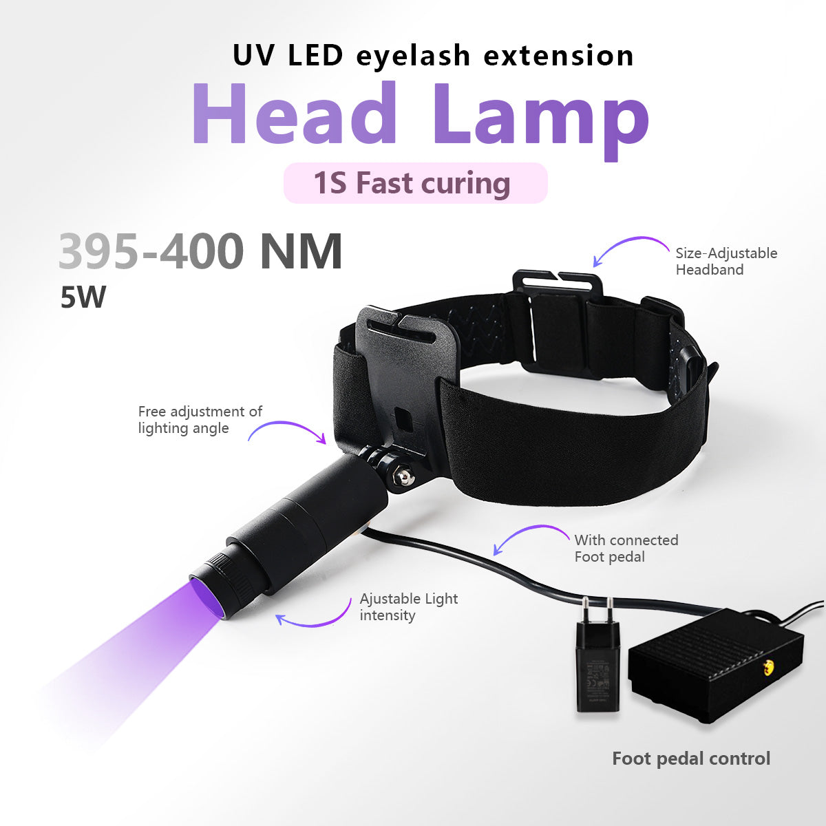 Headlight UV Eyelash Stsyem 6W