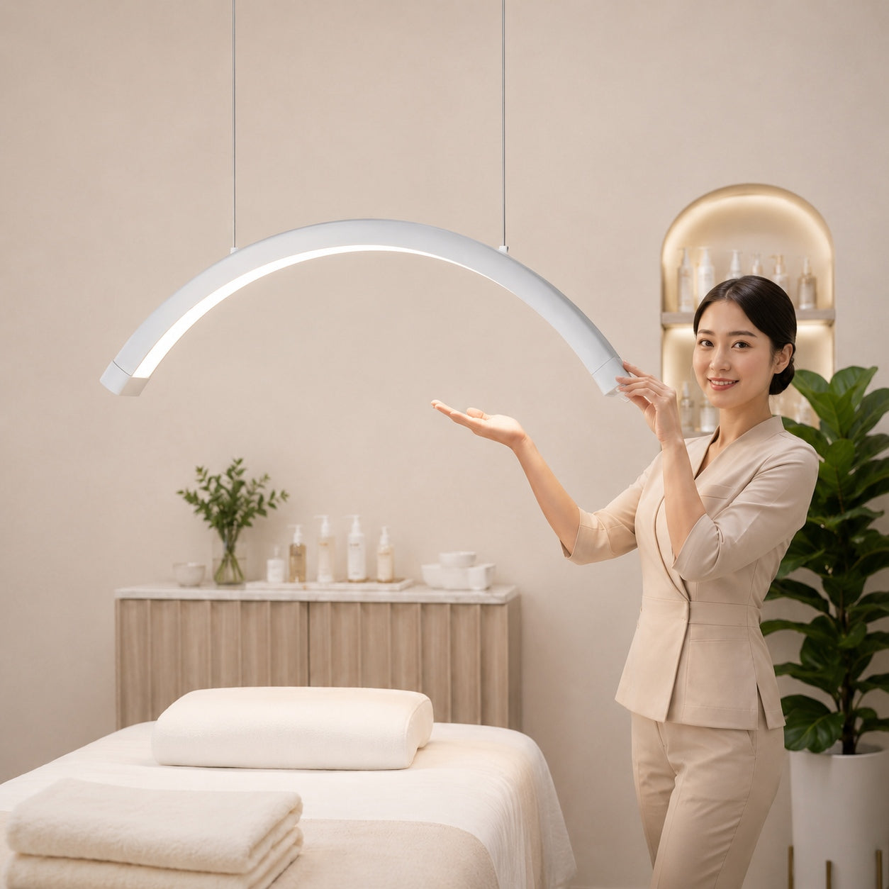 Ceiling Half Moon Light