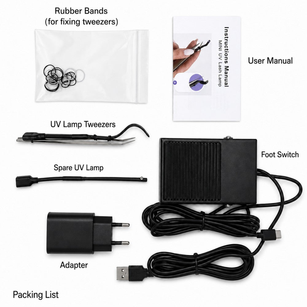 Elongated UV Tweezers Lamp