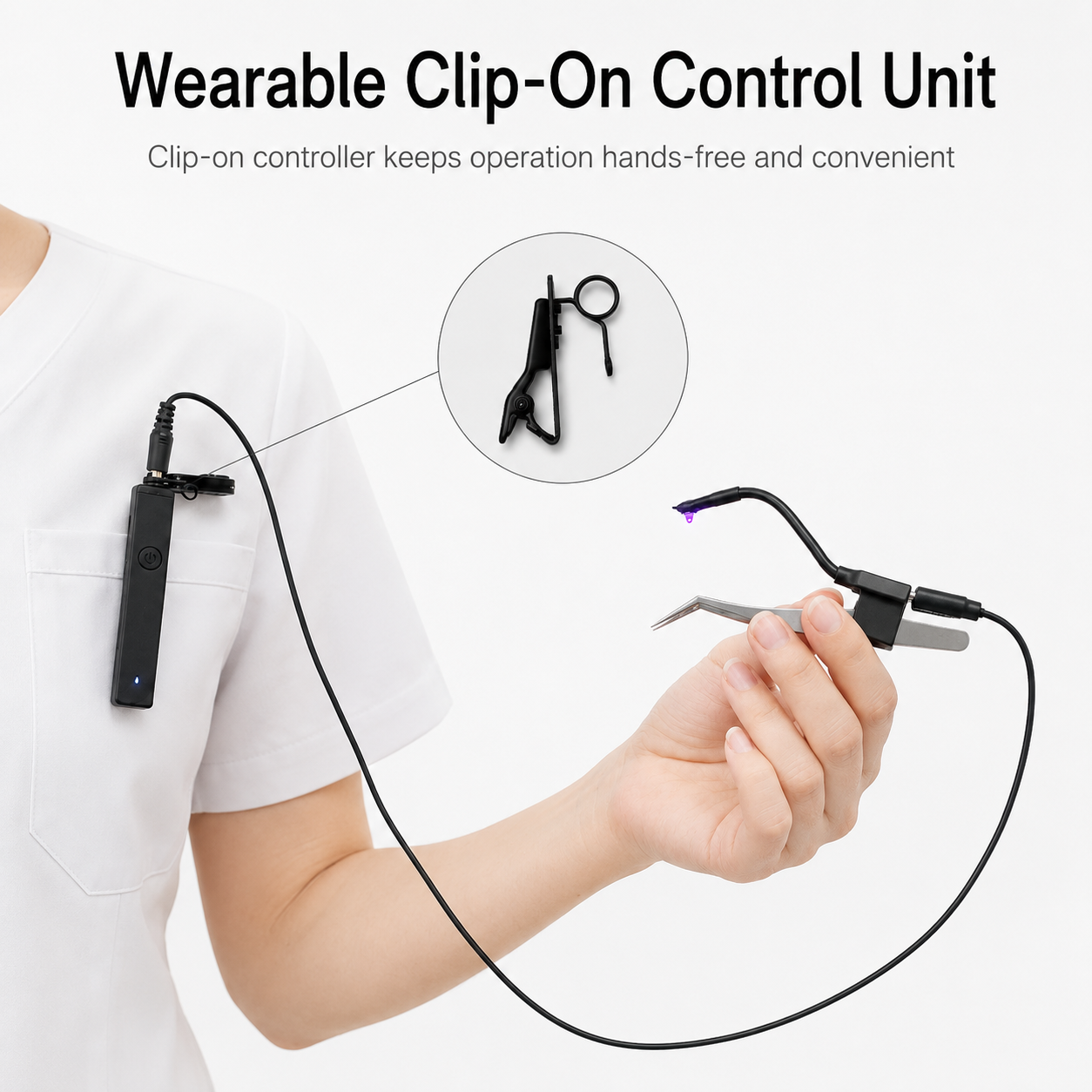 TW008 Mini Clip-on UV Lash Lamp